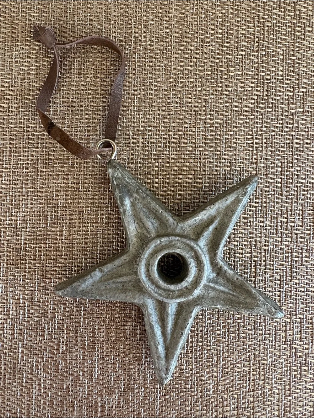Star Washer Christmas Ornament Texas Lone Star Primitive Rustic Craft Decor 3”